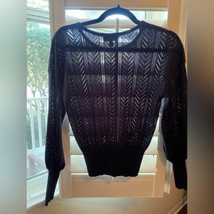 Blue transparent sweater